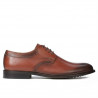 Men stylish, elegant shoes 839 a cognac