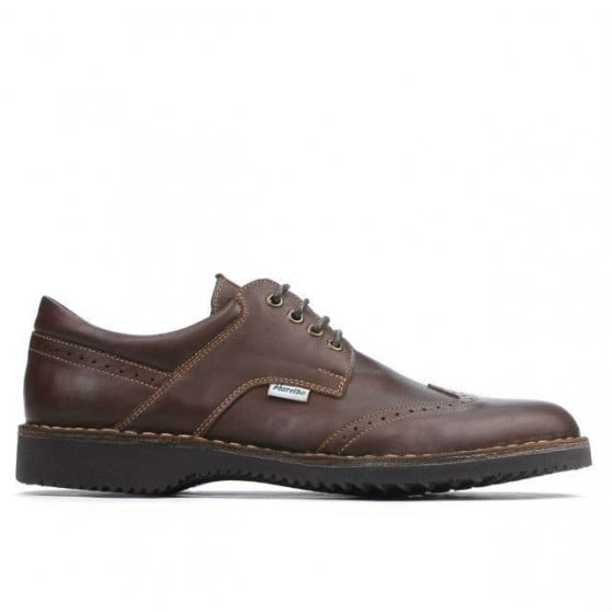 Men casual shoes (large size) 7204m brown