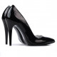Women stylish, elegant shoes 1241 patent black