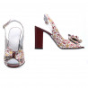 Women sandals 1256 bordo floral multicolor