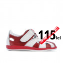 Small children shoes 07-1c red+white