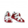 Pantofi copii mici 07-1c rosu+alb