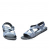 Women sandals 5050 bleu argento