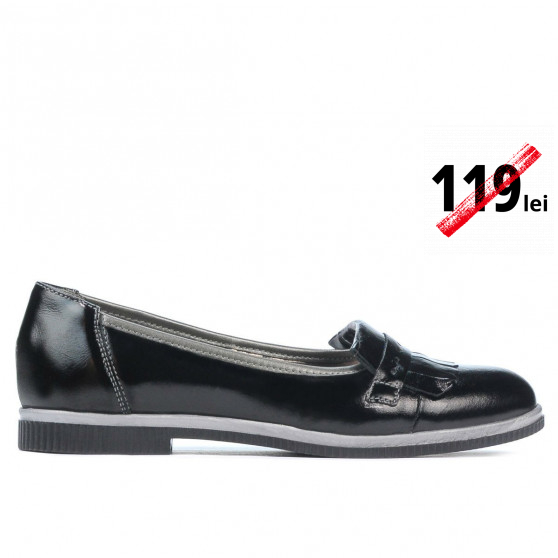 Women casual shoes 699 patent black combined