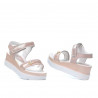 Women sandals 5051 pudra pearl combined