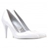 Women stylish, elegant shoes 1246 white pearl