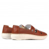 Women loafers, moccasins 6002 brown