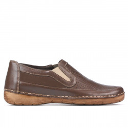 Women loafers, moccasins (large size) 6000m cappuccino