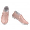 Women loafers, moccasins (large size) 6000m nude
