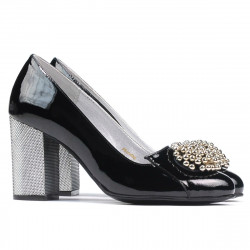 Women stylish, elegant shoes 1272 patent black