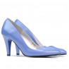 Women stylish, elegant shoes 1234 bleu pearl