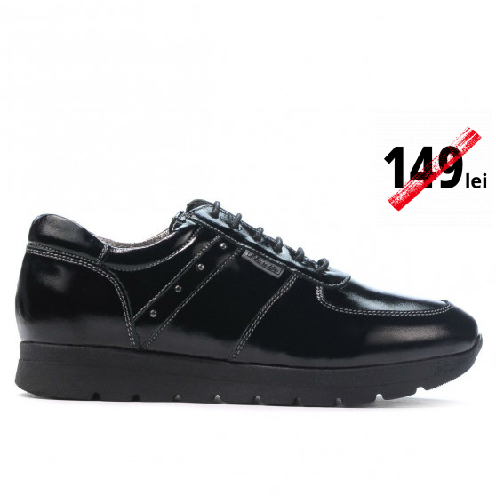 Women sport shoes 6003 patent black