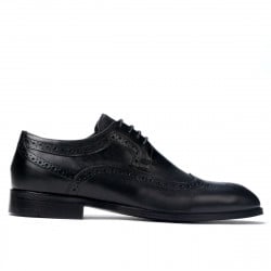 Men stylish, elegant shoes 892m black (large size)