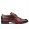 Men stylish, elegant shoes ( large size) 822m a cognac