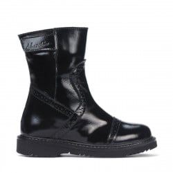 Small children boots 101c patent black