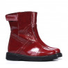Small children boots 101c patent burgundy