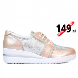 Women casual shoes 6006 pudra combined