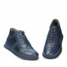 Men casual shoes 4110 indigo+black