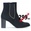 Women boots 1174 black antilopa