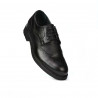 Men stylish, elegant shoes 894 black