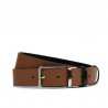 Men belt 35b bicolored black+brown