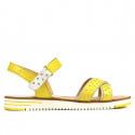 Women sandals 5061 yellow+white