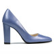 Women stylish, elegant shoes 1261 bleu pearl