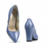 Women stylish, elegant shoes 1261 bleu pearl
