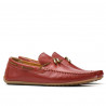 Men loafers, moccasins 863 red
