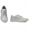 Pantofi sport/casual dama 6010 white pearl combined