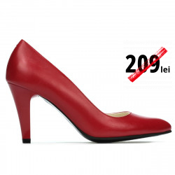 Women stylish, elegant shoes 1234 red