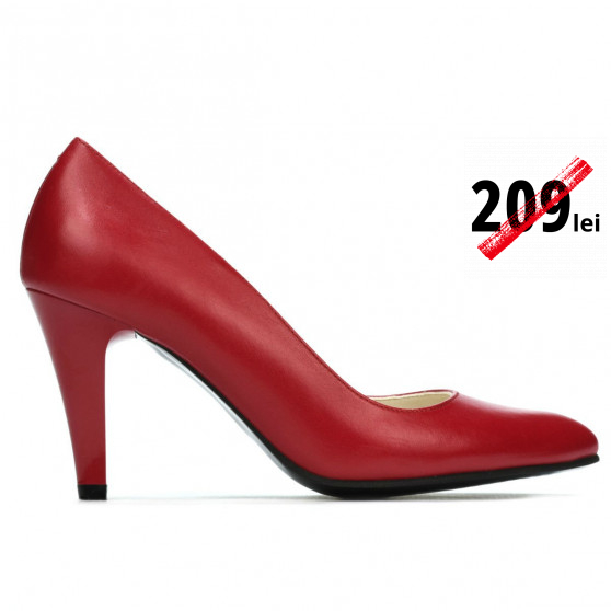 Women stylish, elegant shoes 1234 red