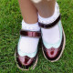Children shoes 153 patent bordo combined