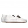Women loafers, moccasins 6013 white
