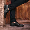 Men stylish, elegant shoes 840 black