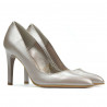 Women stylish, elegant shoes 1276 cappuccino pearl