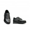 Pantofi adolescenti 377 black+gray