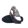 Teenagers stylish, elegant shoes 377 indigo+white