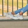 Pantofi sport dama 6015 alb sidef combinat lifestyle