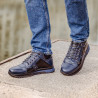 Men casual shoes 4110 indigo+black