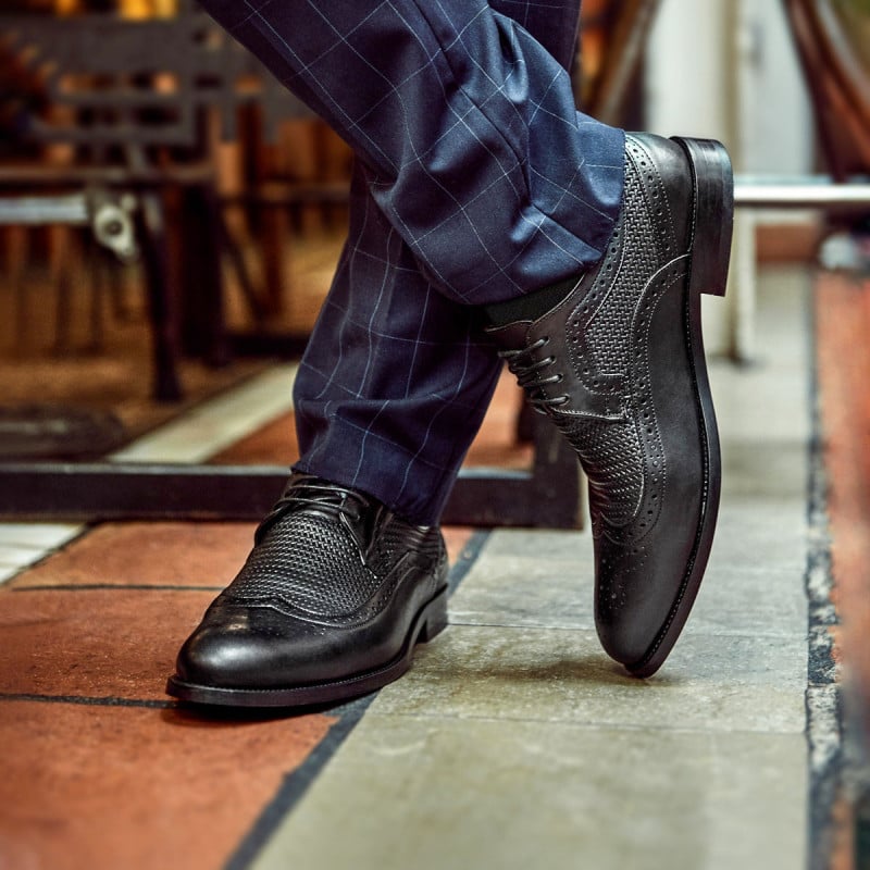 Pantofi eleganti barbati 904 negru lifestyle