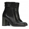 Women boots 1177 black satinat