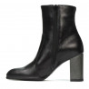 Women boots 1177 black satinat