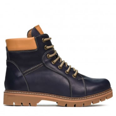 Teenagers boots 439-1 indigo+brown