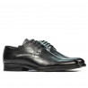 Men stylish, elegant shoes 907 black
