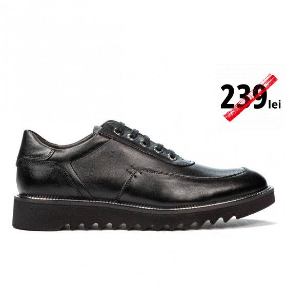 Men casual shoes 909 black price 239 lei - Marelbo