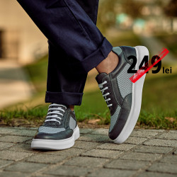 Pantofi casual/sport barbati 906 gray combined
