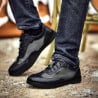 Pantofi sport barbati 886 negru combinat lifestyle
