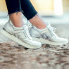 Pantofi sport dama 694 alb sidef combinat lifestyle