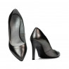 Women stylish, elegant shoes 1276 silver pearl
